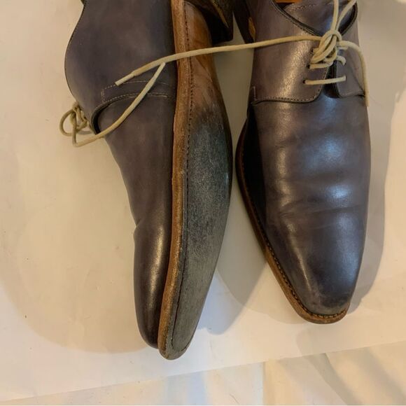 Carlos Santos Mens Dress Shoes 9 Distressed purple Leather main image 16